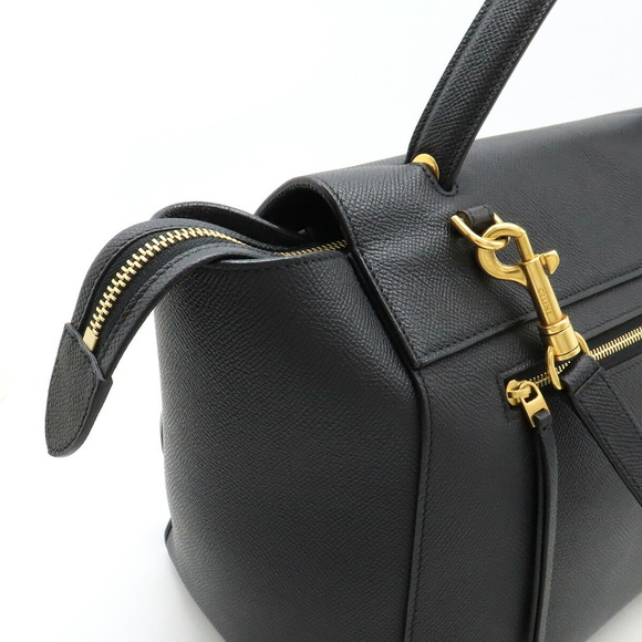 CELINE Belt Bag Shoulder Bag Black Leather - Picture 7 of 9